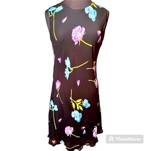 Classiques Entier size 10 sleeveless floral sheath dress